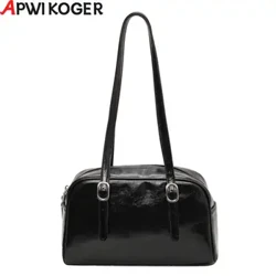 Túi xách nữ Boston Túi xách thời trang màu trơn có dây đeo có thể điều chỉnh Satchel Purse Túi đeo nách cho công việc Mua sắm du lịch