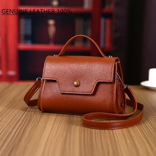 100 % echtes Leder, Luxus-Handtaschen, Damentaschen, Designer-Boston-Tasche, hochwertige Umhängetasche aus Rindsleder für Damen, Umhängetaschen
