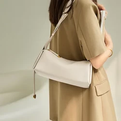Bolso pequeño de cuero Vintage para mujer, bolso cruzado con almohada Boston a la moda, bolso de hombro de diseñador de gran capacidad para mujer