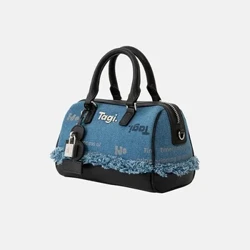Tagi Kho Báu Miếng Dán Cường Lực Túi Tote Thời Trang Đẹp Phổ Biến Boston Túi Denim Thiết Kế Nhẹ Sang Trọng Retro Dễ Thương Túi Đeo Vai