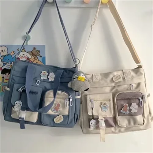 Borse da donna in tela impermeabile Borsa a tracolla Borsa a tracolla da donna in nylon Borse a tracolla Oxford Borse per libri Tote per ragazze