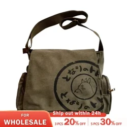 ʻEke Kiʻi Kiʻi Vintage Wahine Canvas Messenger ʻEke Nui Hiki i ka ʻeke ʻeke poʻohiwi wahine