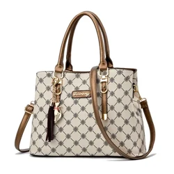 Sacs à bandouliers pour femmes Sac de plage d'été Femelle Plaid Sac de messager décontracté sac à main et sac à main Printing coréen