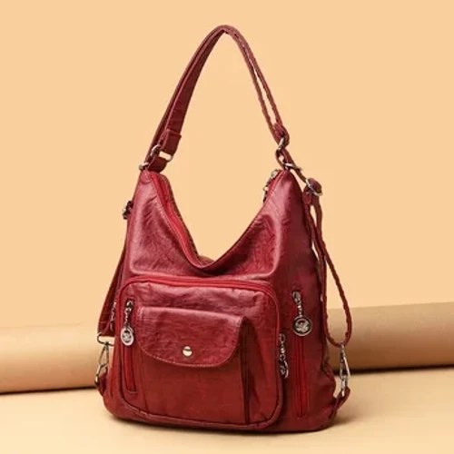 Vintage-Umhängetasche für Damen, modische Messenger-Tasche aus PU-Leder, Designer-Geldbörse, große Kapazität, Handtasche, Reisetasche, Sac à Main