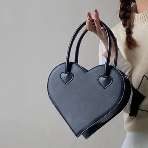 Vintage Love Heart Shoulder Τσάντα Messenger Γυναικεία Μόδα Σχέδιο PU Δερμάτινο Small Tote Τσάντες σχεδιαστών τσαντάκι για κορίτσια