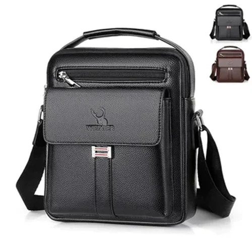 Erkekleriň hakyky deri haçly egin haltalary qualityokary hilli moda işewür adam Messenger sumka deri haltalary