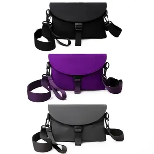 Messenger Sling Somas vīriešiem Ikdienas audekla mazs rāvējslēdzējs Crossbody Soma Vienkārša Small Crossbody plecu soma Vīriešu soma
