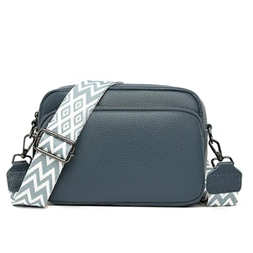 100% äkta läder Crossbody-väska för kvinnor axelväskor 2023 lyxig designerhandväska Kvinnlig enfärgad Messenger Tote Sac