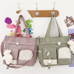Borse da donna in tela impermeabile Borse a tracolla Borsa a tracolla da donna in nylon Borsa a tracolla Oxford Borse a tracolla per ragazze Cartelle