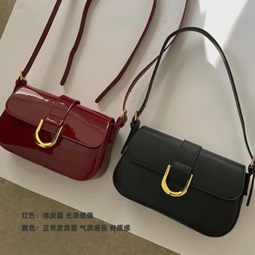 Nữ Khóa Hobo Túi Thời Trang Túi Dây Đeo Có Thể Điều Chỉnh Bằng Sáng Chế Da Túi Đeo Vai Vintage Túi Tote Nữ Túi Ví Thời Trang