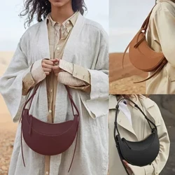 Túi Tote Nữ Có Logo Mới 2023 Pháp Mới Cao Cấp Thương Hiệu Da Thật Chính Hãng Da Da Bò Đơn Giản Bánh Bao Hình Túi Đeo Vai