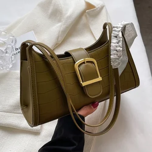 High Sense Design di interesse speciale Donna 2024 Nuova primavera Versatile Borsa a baguette per capelli ascellari con una spalla