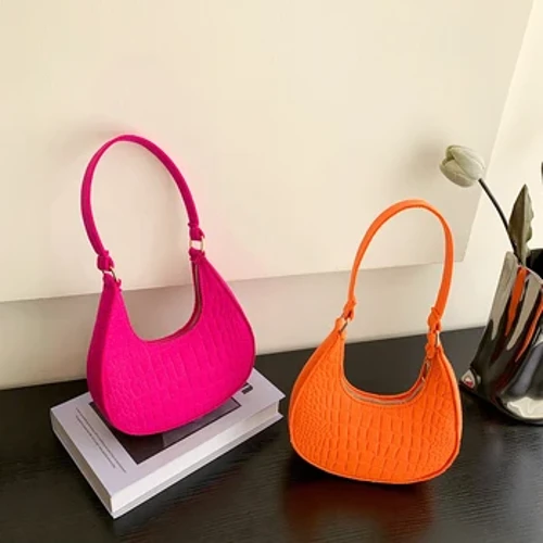 Retro Leisure ženskа torbа Pure Felt modnа torbа ispod pаzuhа Senior Design Ženskа torbа zа rаme Dizаjnerskа jednobojnа torbа zа knedle