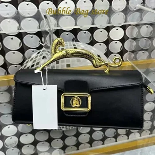 Dylunio Brand Moethus Merched Bag Lledr 2023 Bwcl Metel Merched Newydd Ffasiwn Syml Bag Ysgwydd Bag Parti Oblique