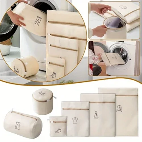 Túi giặt dạng lưới dành cho đồ tinh tế có dây kéo không rỉ sét-Túi giặt dạng lưới, Quần áo vừa vặn hoặc Bộ du lịch bằng máy giặt