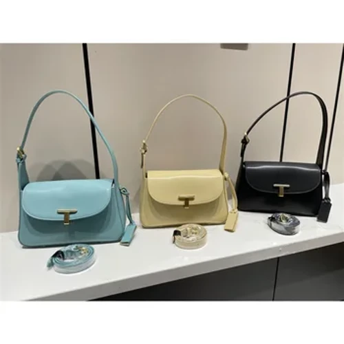 Spot Seconds 2023 Baru Musim Panas Korea Joy Star T Gesper Kulit Sapi Bahu Ketiak Tas Tas Baguette Lady Hundred