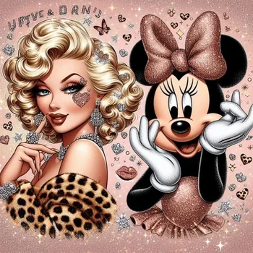Krepšys su užtrauktuku 5D „pasidaryk pats“ Marilyn Monroe deimantų tapybos rinkinys Mados žvaigždės lipdukas deimantinis siuvinėjimas „Minnie Art“ dovana vaikams