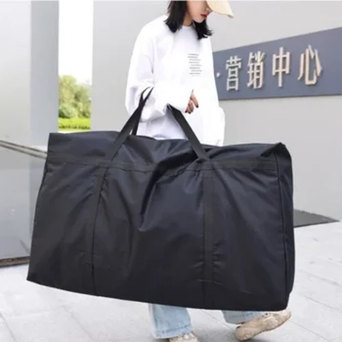Bag Storio Cwilt Plygadwy Cynhwysedd Mawr Bag Bagiau Llaw Cludadwy Dillad Teithio Cludadwy Trefnydd Storio Zipper Bag Tote Unisex