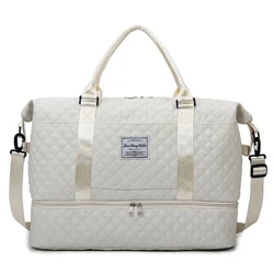 Maikling Biyahe Bag sa Paglalakbay Mga Lalaki Babae Handbag Malaking Kapasidad na Bag na Imbakan ng Bagahe Dry Wet Separation Waterproof Sports Fitness Bag