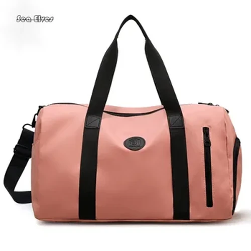 Designer Fitness Travel Tote Unisex Modesch Grouss Kapazitéit Reesbeutel Männer Einfach Schwaarz Sport Fraen Schëller Gepäckbeutel
