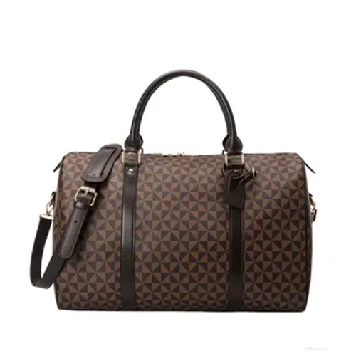Reisehandtasche mit Aufdruck, modische PU-Schultertasche für den Alltag, tragbare Gepäcktasche mit großem Fassungsvermögen, für den Außenbereich