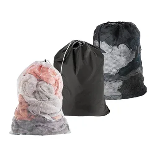Tas Laundry Mesh Ukuran Besar Warna Solid Tas Laundry Anti-snagging Anti-deformasi Mesh Tas Cuci Pakaian 60x90cm