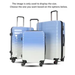Ikesi le-3 Set Piece Gradient Business Trolley Case 24/28 intshi Usayizi Omkhulu Umthwalo 20Inch Boarding Suitecase Imikhiqizo Yokuhamba