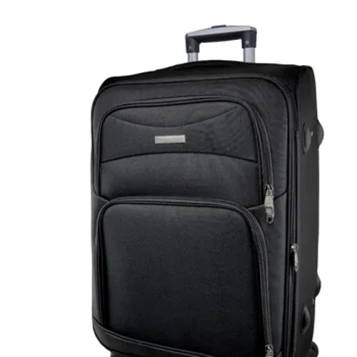 Reiskoffer van stof/medium canvas. 360 ° draaibare bagage op 4 wielen