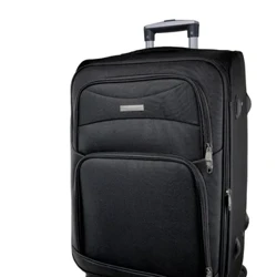 Reseväska i tyg/medium canvas. 360° 4-hjuligt vändningsbagage