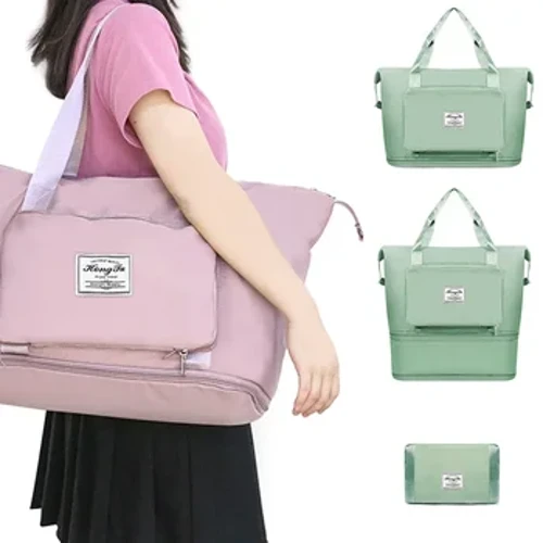 Bolsa de equipaje impermeable de gran capacidad, bolsa de viaje plegable Universal, separación de ropa seca y húmeda, bolsa de viaje portátil para Fitness, 2023