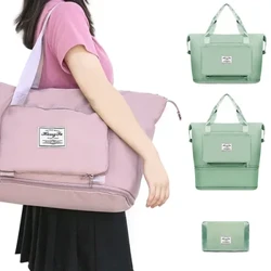 2023 Borsa per bagagli impermeabile di grande capacità Borsa da viaggio pieghevole universale Borsa da viaggio portatile per fitness con separazione asciutta e bagnata