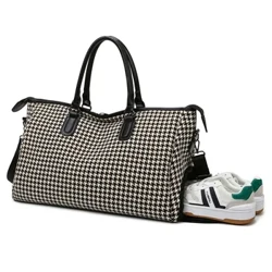 Modna Pliad Ženska torba Torba Velike Putne Torbe Ručna Prtljaga Duffle Bag Ženski Kofer Tote Tote Vikend Torba Na Rame