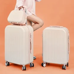 Bộ hành lý 2 chiếc có túi đựng mỹ phẩm Kích thước lớn Hành lý xách tay Vali nữ có bánh xe Sippner