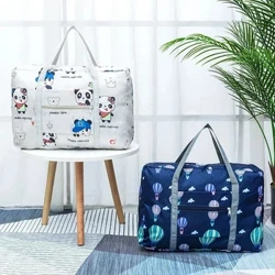 Nylon Có Thể Gập Lại Túi Duffel Du Lịch Tổ Chức Cuối Tuần Tay Túi Di Động Vali Du Lịch Cỡ Lớn Quần Áo Bảo Quản Túi Tote Nữ