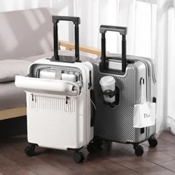 20"22"24"26 Inch Bagong Travel maleta Pagbubukas sa harap ng Trolley Case na may mga Gulong Business Boarding Bag Magaang Rolling Luggage