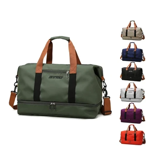 Bolsa de viaje Mujer Mujer Equipamiento a mano de gran capacidad Separación seca Sports Fitness Bag Package de viaje de distancia corta de distancia
