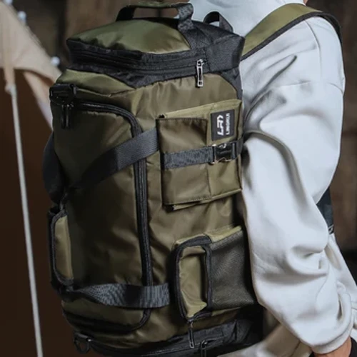 Reisebag Bærebagasje Mellomstørrelse Weekend Bag Trekking Ryggsekk Tørr og våt Separasjon Sports Gym Bag Forretningsreiser