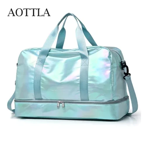 AOTTLA Borsa da viaggio da donna Borsa a tracolla di grande capacità Borsa a tracolla casual Borsa da viaggio a tracolla asciutta Borsa da fitness sportiva con separazione bagnata