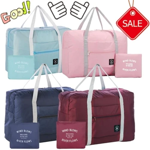 Bag Duffle Teithio Plygadwy Newydd Cludadwy Bag Campfa Chwaraeon Capasiti Mawr, Ysgafn Cario Ar Bag Duffle Bag Bagiau Teithio Hyfforddwr