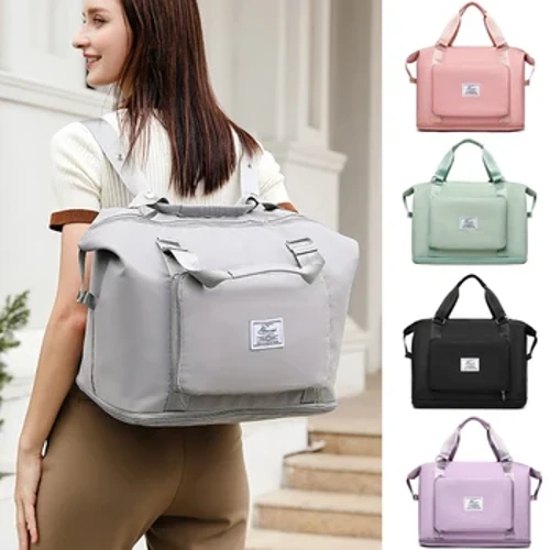 Cynhwysedd Mawr Plygu Teithio Bagiau Bagiau Bagiau Campfa Tote Gwrth-ddŵr ar gyfer Dynion Merched 2022 Bagiau Duffle Backpack Teithio Bag llaw