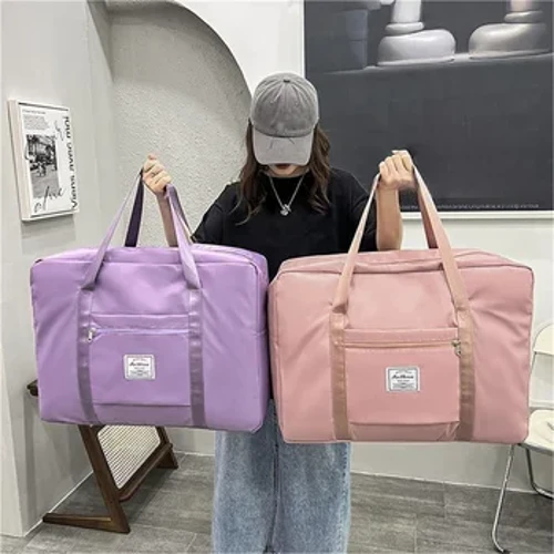 Gallu mawr plygu bagiau teithio dal dŵr Bagiau Tote bag llaw Teithio Duffle Bag Campfa Yoga Storio Bag Ysgwydd Ar gyfer Merched Dynion