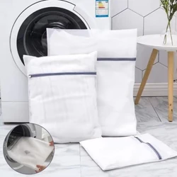 1-30PCS Fine Mesh Zip Tas Laundry Mesin Cuci Anti-Distorsi Tas Cuci Travel Organizer Mesh Bag
