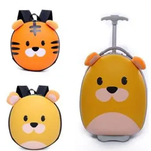 Valigia da viaggio per bambini Valigia dei cartoni animati per ragazzi valigia con ruote per ragazze Trolley per bambini per bambini Valigia con rotelle