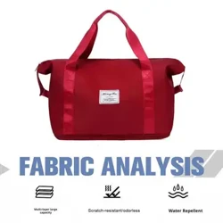 Portable Luggage Organizer Malaking Kapasidad ng Pambabaeng Travel Duffel Bag na may Zipper Closure na Retractable Bottom for Great for 20-35l