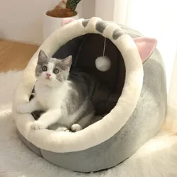 Leaba Pad Cat Ciseán Peataí milis Bog Te Cosy Kitten Lounger Cuasán Teach Peataí Madra Madraí Beaga Le haghaidh Leapacha Geimhridh Cait Innigh