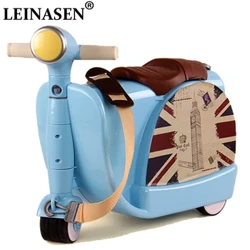 Valise de voyage pour enfants sac à main garçon fille bébé boîte à jouets créative enfants bagages valise de voyage peut s'asseoir pour monter cadeau pour enfant