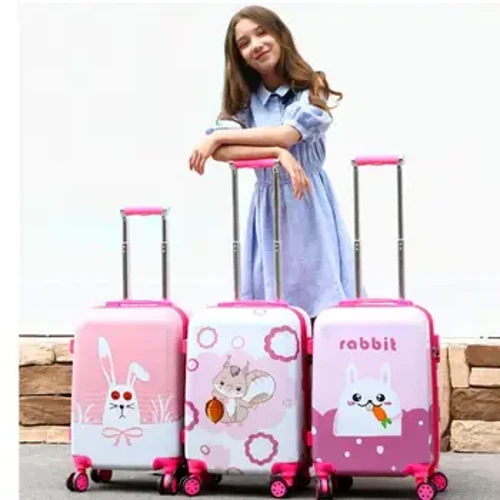 Kid Travel Rolling Suitcase 20 tuuman lasten matkalaukku hytti Matkalaukku matkalaukku tytöille vaunu matkatavarat Pyörällinen matkalaukku vaunukassit