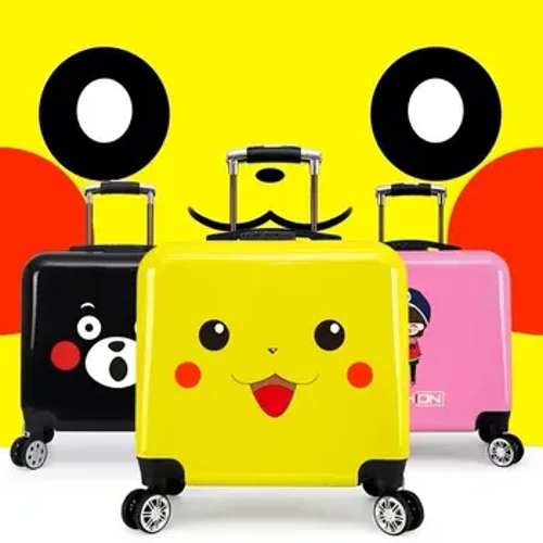 Neuer Cartoon-Trolley für Jungen, Kinderkoffer, Rollgepäck, Mädchen, hübscher Trolley, Kinder-Schulgepäcktasche mit Rädern
