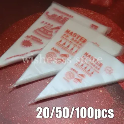 SML20 50 100 kpl Kertakäyttöiset leivonnaiset pussit Makeiset laitteet Leivonnaiset ja leipomotarvikkeet Reposteria kakkutyökalut kakkua varten