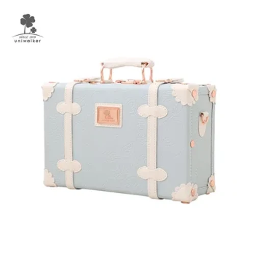 Levné Mini malé taštička na make-up kufr Pu Kožené Dětské Roztomilé Cestovní tašky Dětská zavazadla Výprodej Beauty Case Retro Kufr výprodej